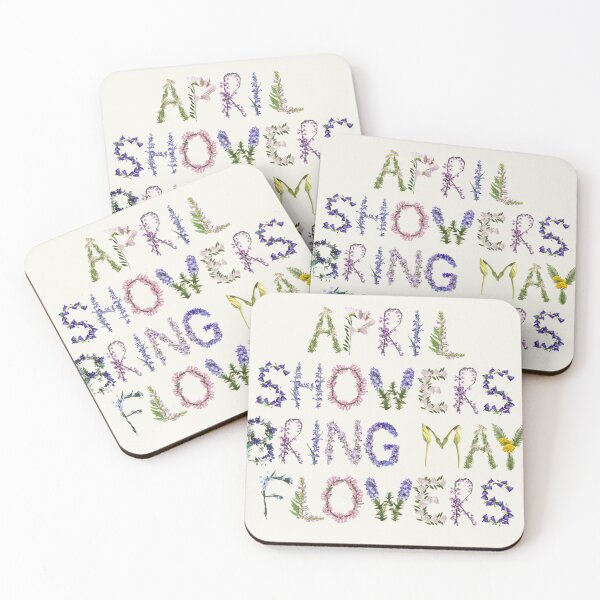 Item preview, April showers bring may flowers- Spring aesthetic  - April birthday quote designed and sold by EveryDayDabble.