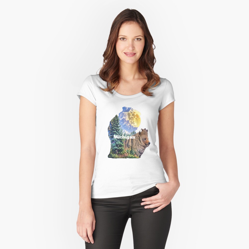Item preview, Fitted Scoop T-Shirt designed and sold by Ladyinthemitten.