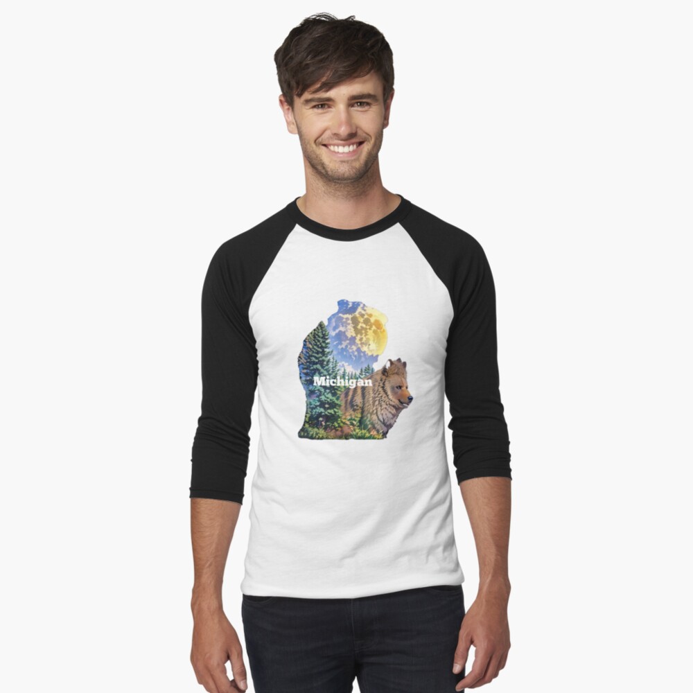 Item preview, Baseball ¾ Sleeve T-Shirt designed and sold by Ladyinthemitten.