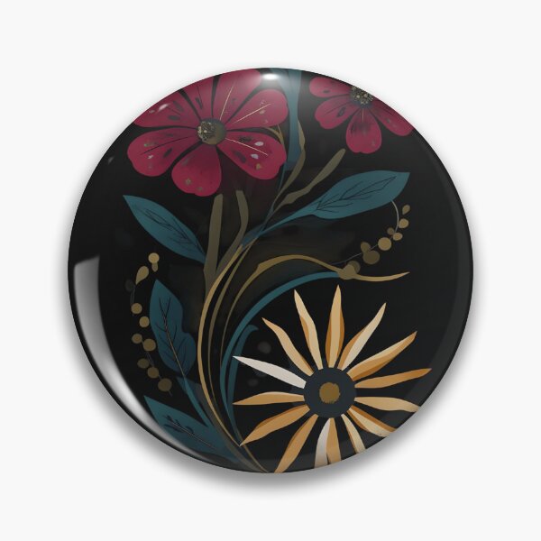 Item preview, boho dark romance flowers designed and sold by CottonandQuill.