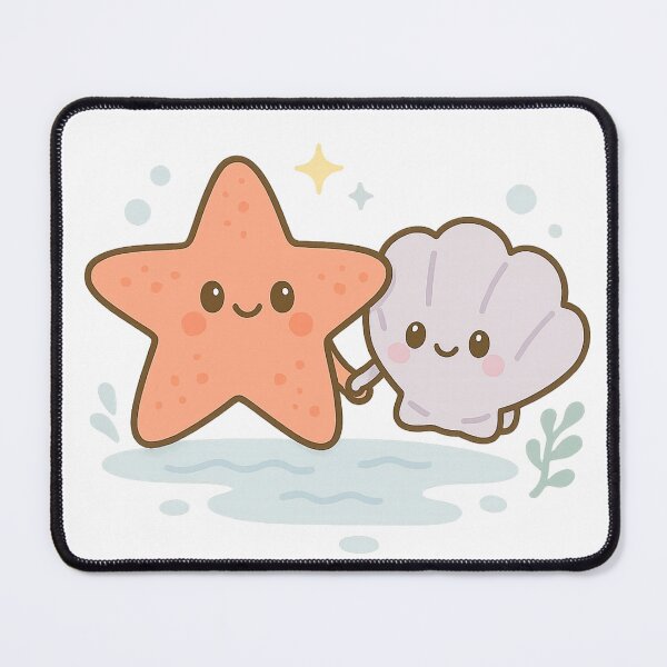 Item preview, Starfish & Seashell Holding Hands designed and sold by Happily Lover.