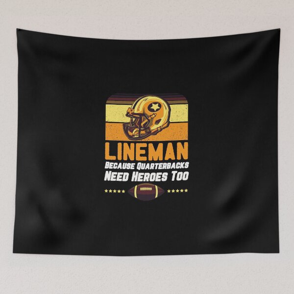 Item preview, Lineman Pride - Vintage Football Hero Design designed and sold by GabrieSketcham.