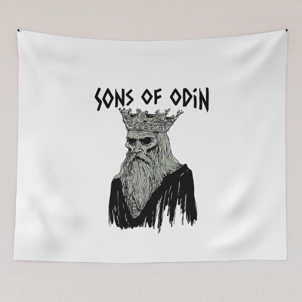 Item preview, Sons of Odin. viking, weird and fun artwork by wonkydoodleink. Version 2. designed and sold by wonkydoodleink.