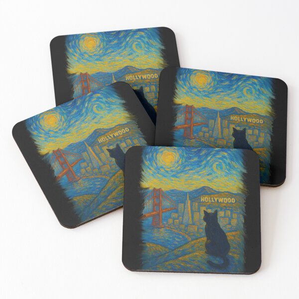 Item preview, Black Cat Journey - California designed and sold by dudelinart.