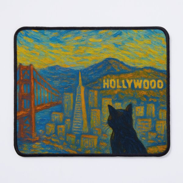 Item preview, Black Cat Journey - California designed and sold by dudelinart.