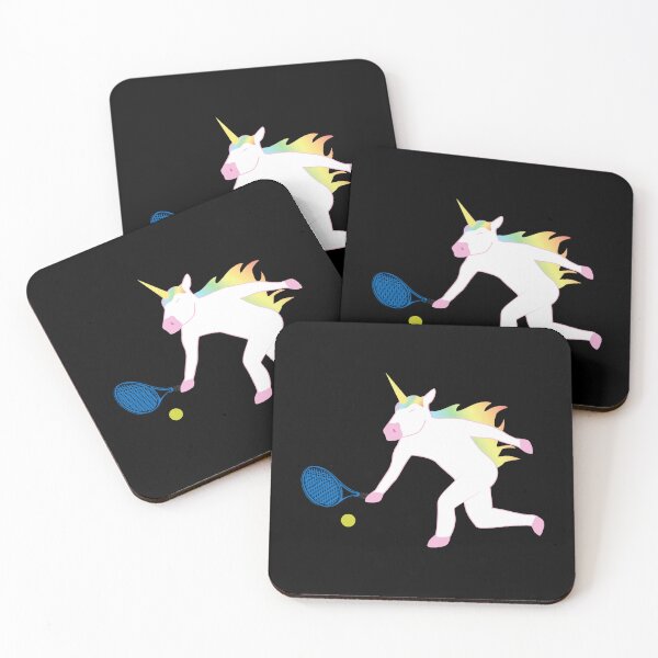 Artikelvorschau, Tennis-Einhorn – skurriles Fantasy-Sport-Design entworfen und verkauft von miaa-artistshop.