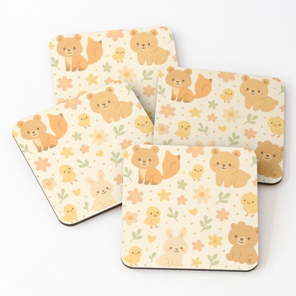 Item preview, Pastel Kawaii Animal Pattern  designed and sold by riadesigns11.