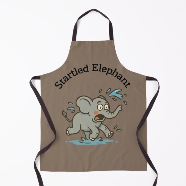 Item preview, Startled Elephant in Songkran Splash designed and sold by BobArtGallery.