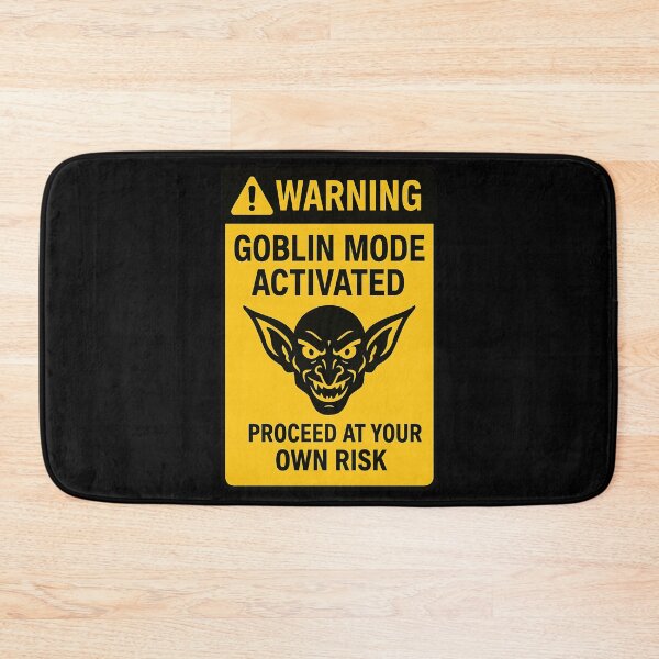 Item preview, ⚠️ WARNING Goblin Mode Activated – Proceed at Your Own Risk designed and sold by Zamoar.