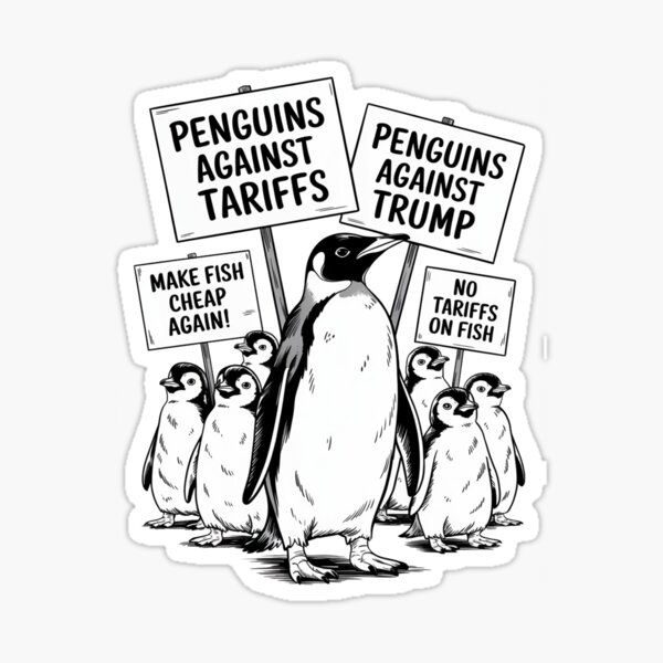 Artikel-Vorschau von Pinguine gegen Zölle – Keine Zölle, macht Fisch wieder billig! Lustiger politischer Tierprotest, designt und verkauft von tcvnguyen.