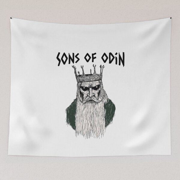 Item preview, Sons of Odin. viking, weird and fun artwork by wonkydoodleink. Version 3. designed and sold by wonkydoodleink.