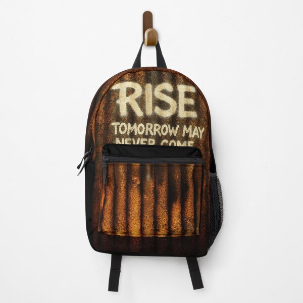 Item preview, Rise Tomorrow May Never Come – Rusted Corrugated Iron Wall Art designed and sold by Michael van der Hoorn.