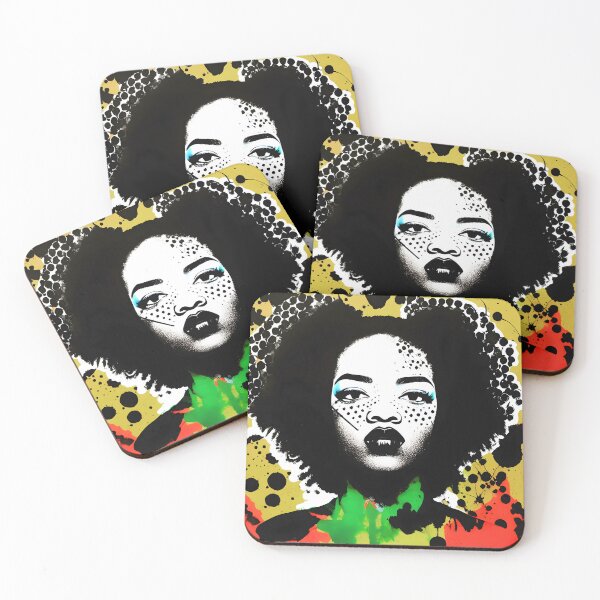 Item preview, Afro Pop Art Portrait with Bold Colors designed and sold by K3DreamKreations .