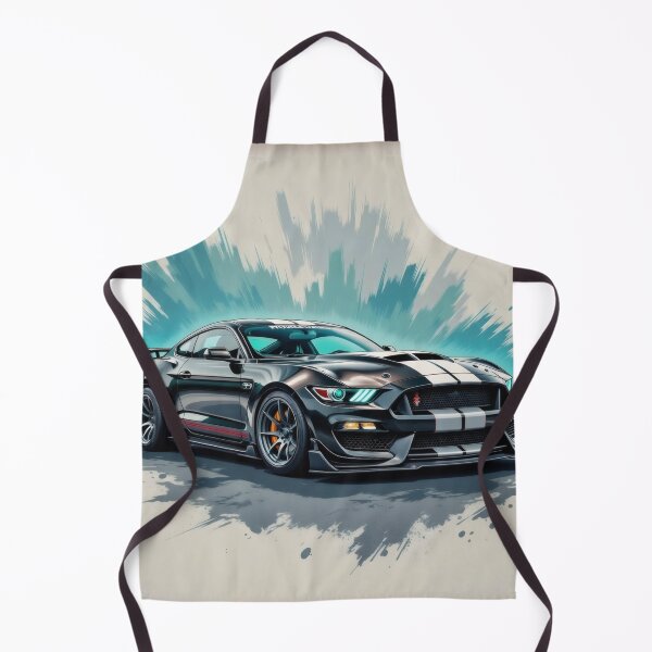 Item preview, Sumi-E art, black Ford Mustang, muscle car designed and sold by Salimgor Hangaround Music.