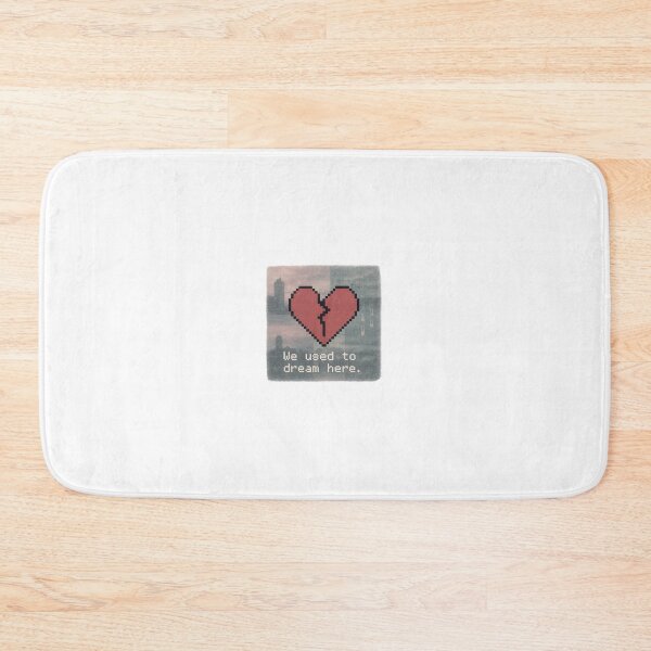 Item preview, Broken pixel heart over cityscape designed and sold by SkyR1v3r.