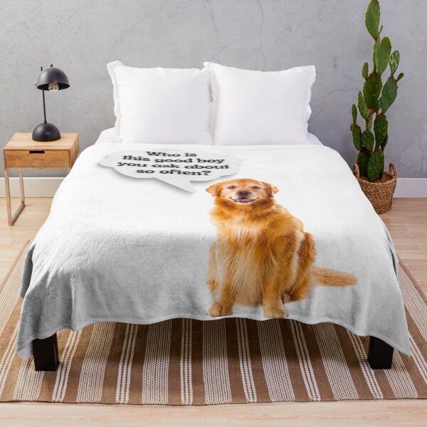 Item preview, Golden Retriever Good Boy Quote – Funny Dog Thought Bubble Art designed and sold by Fredster1966.