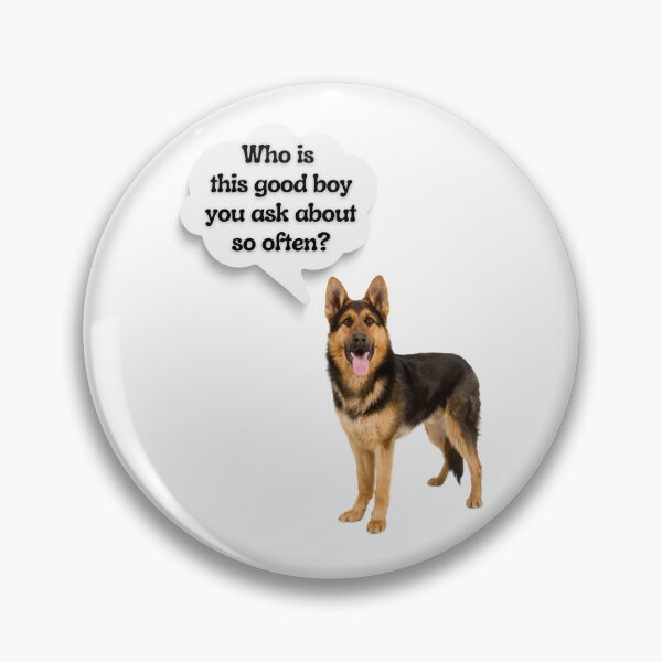 Item preview, German Shepherd Good Boy – Funny Dog Thought Bubble Design designed and sold by Fredster1966.