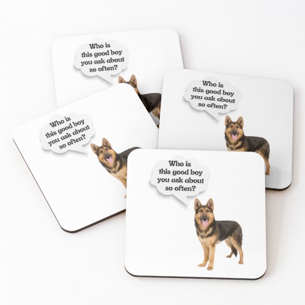 Item preview, German Shepherd Good Boy – Funny Dog Thought Bubble Design designed and sold by Fredster1966.