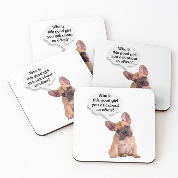 Item preview, Sassy French Bulldog Good Girl Quote – Funny Dog Thought Bubble Art designed and sold by Fredster1966.
