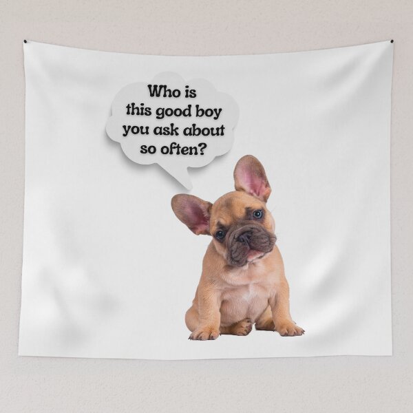 Item preview, Funny French Bulldog Good Boy Quote – Dog Thought Bubble Design designed and sold by Fredster1966.