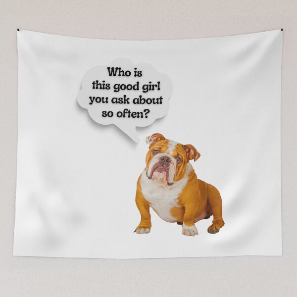 Item preview, English Bulldog Good Girl – Funny Dog Quote Design designed and sold by Fredster1966.