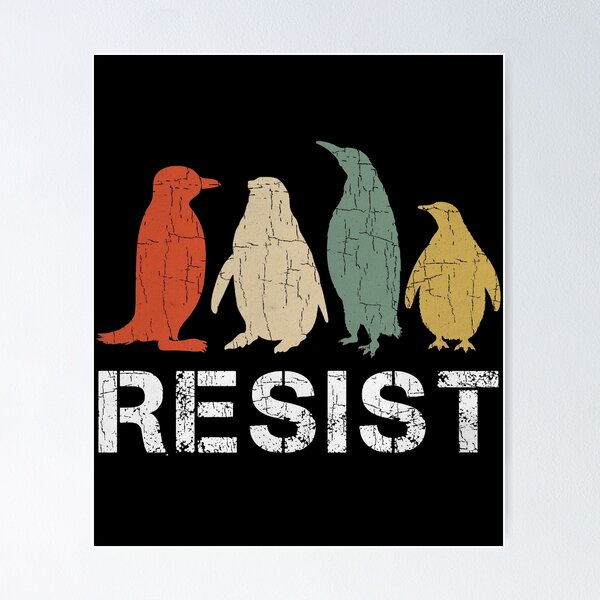 Item preview, Resist Penguins & Resist Penguin  designed and sold by abderrahmane03.