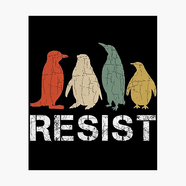 Item preview, Resist Penguins & Resist Penguin  designed and sold by abderrahmane03.