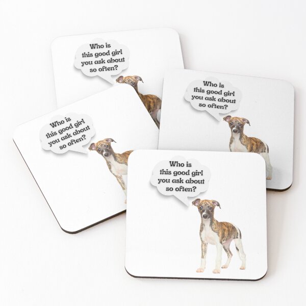 Item preview, Whippet Good Girl – Cute Dog Thought Bubble Design designed and sold by Fredster1966.