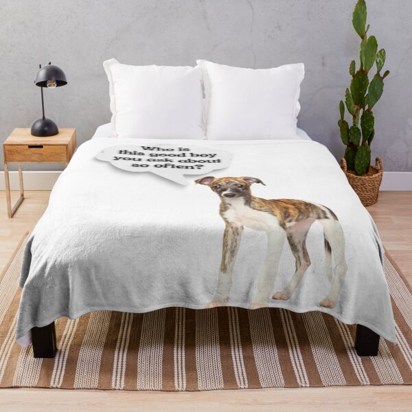 Item preview, Whippet Good Boy – Playful Dog Thought Bubble Design designed and sold by Fredster1966.