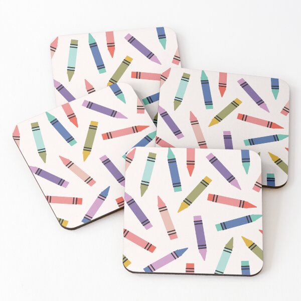 Item preview, Crayons Pattern - 80s Pastel Colors designed and sold by Daisy Beatrice.