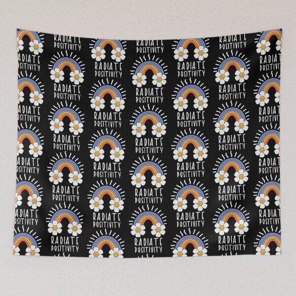 Item preview, Radiate Positivity | Colorful Rainbow and Flowers designed and sold by trendparrot.