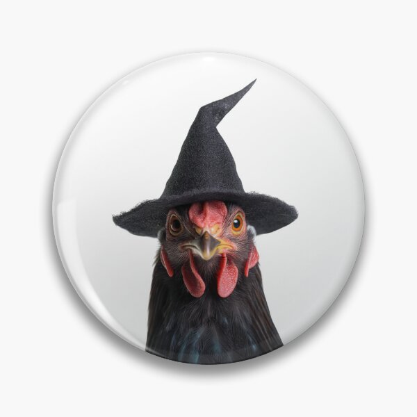 Item preview, Australorp Chicken Wearing Halloween Witch Hat designed and sold by LazyOwlStore.