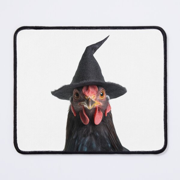 Item preview, Australorp Chicken Wearing Halloween Witch Hat designed and sold by LazyOwlStore.
