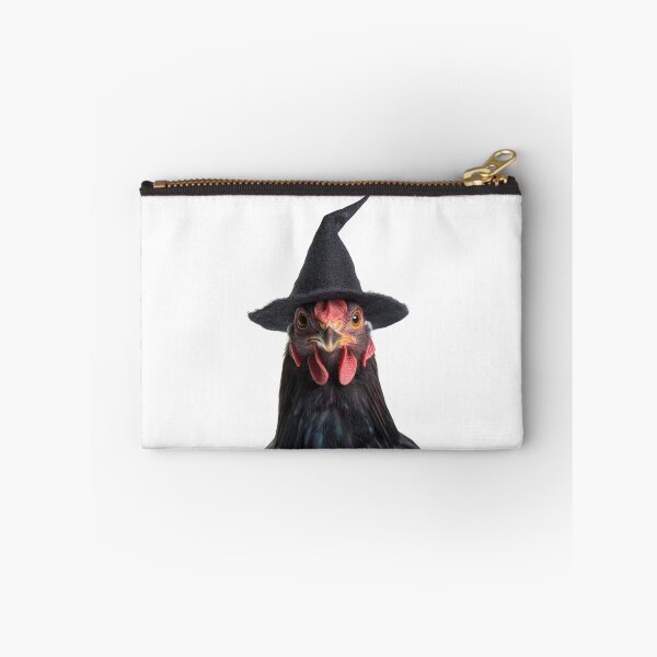 Item preview, Australorp Chicken Wearing Halloween Witch Hat designed and sold by LazyOwlStore.
