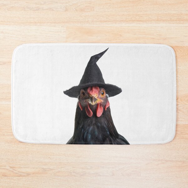 Item preview, Australorp Chicken Wearing Halloween Witch Hat designed and sold by LazyOwlStore.