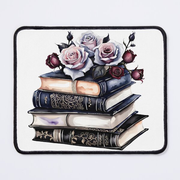 Item preview, dark romance book stack designed and sold by CottonandQuill.
