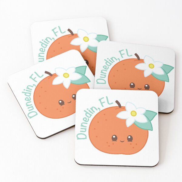 Item preview, Dunedin Florida Orange – Cute Citrus Travel Sticker designed and sold by Amimi-Makes.