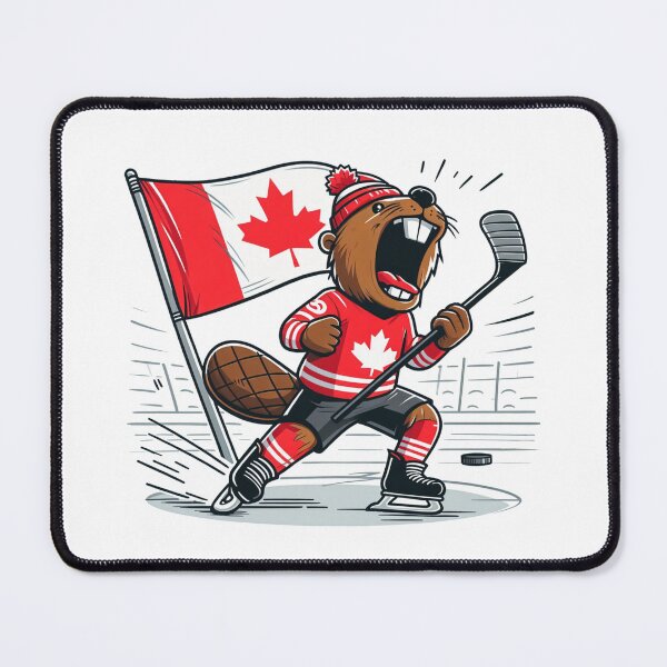 Item preview, Howling Beaver Canadian Hockey Beaver – Energy on Ice designed and sold by latelierdechris.