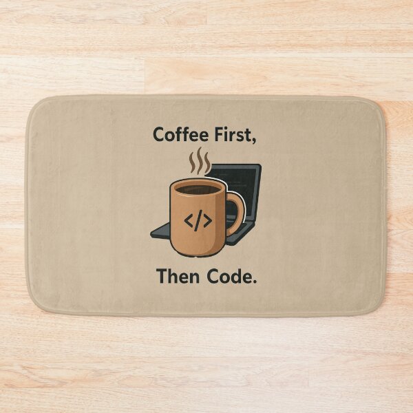 Item preview, Coffee First Then Code – Programmer Coffee Lover Design designed and sold by Dokak Shop.