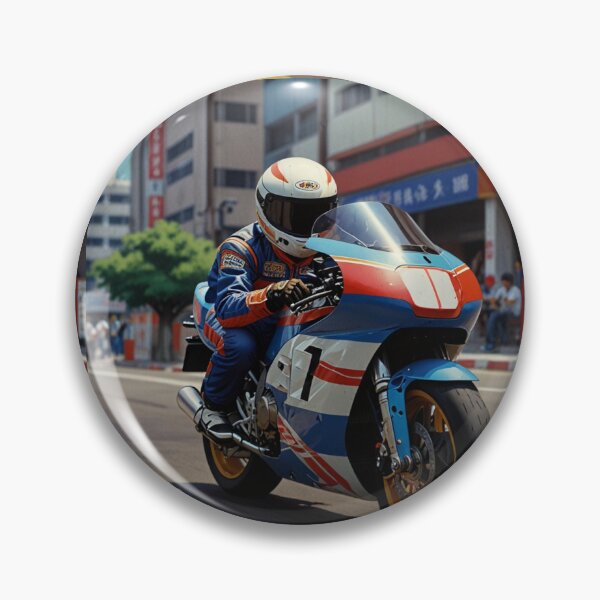 Artikelvorschau, Japanischer Straßenrennen-Anime der 1980er Jahre Bari Bari Densetsu entworfen und verkauft von Moto Graphix.