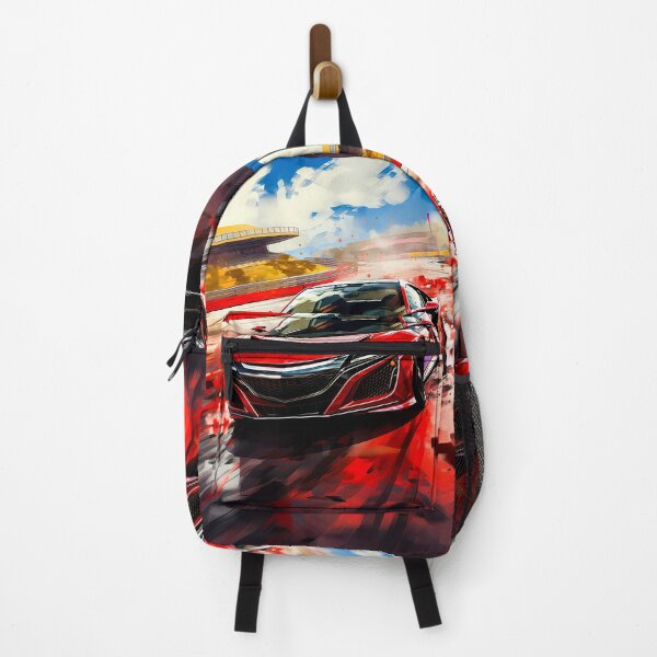 Item preview, Red Supercar Racing Through Vibrant Track Artwork designed and sold by RevUpDesign.