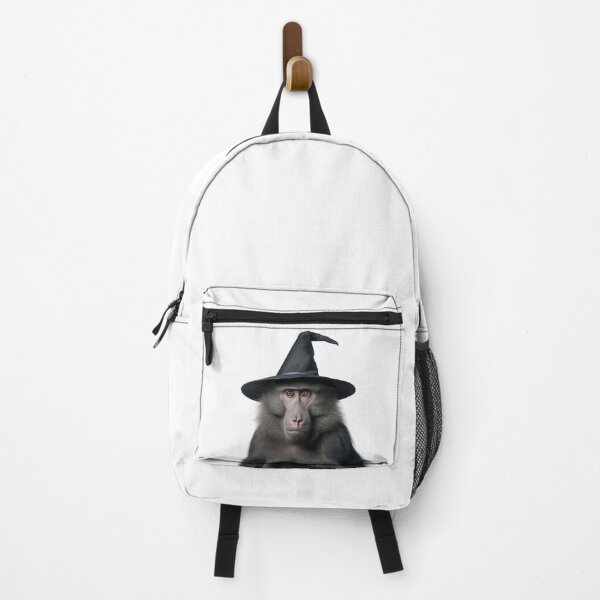 Item preview, Baboon Wearing Halloween Witch Hat designed and sold by LazyOwlStore.