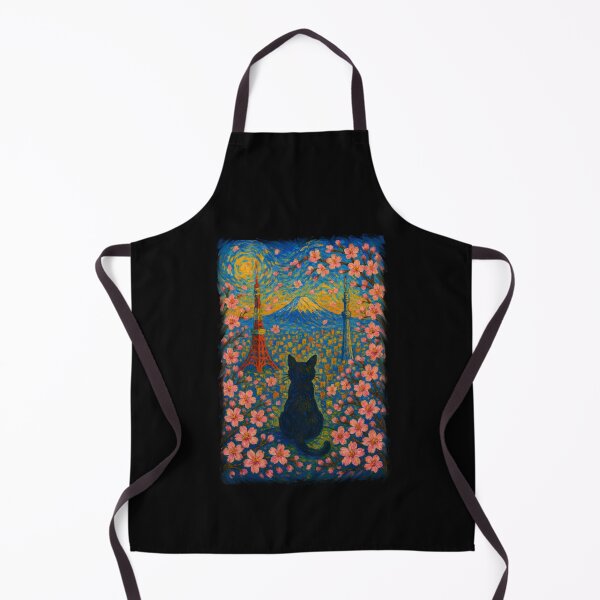 Item preview, Black cat in Tokyo, Japan | City Scene designed and sold by dudelinart.
