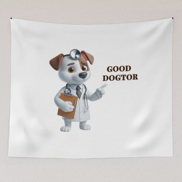 Item preview, Dogtor Doctor Doggy – The Illustrated Doctor Dog designed and sold by latelierdechris.