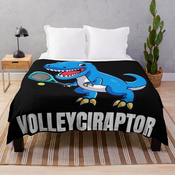 Item preview, Volleyciraptor - Funny Dinosaur Tennis Design designed and sold by miaa-artistshop.