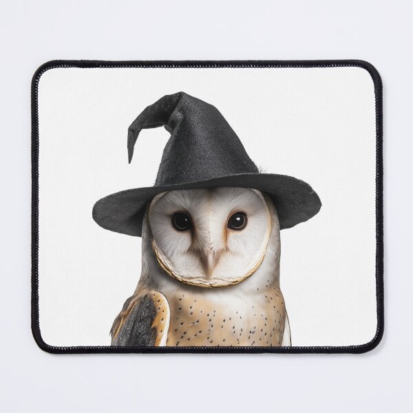 Item preview, Barn Owl Wearing Halloween Witch Hat designed and sold by LazyOwlStore.