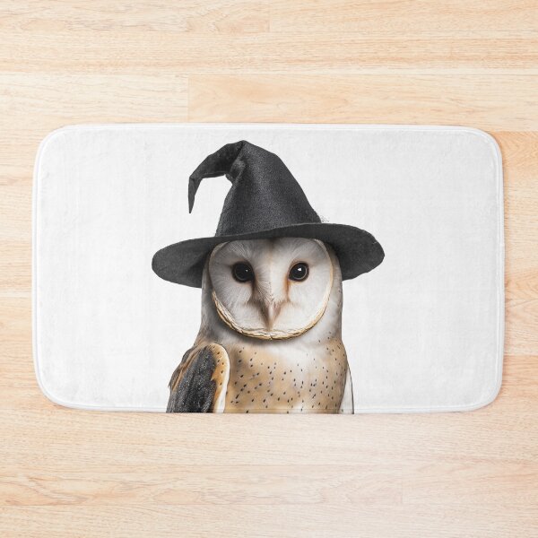 Item preview, Barn Owl Wearing Halloween Witch Hat designed and sold by LazyOwlStore.