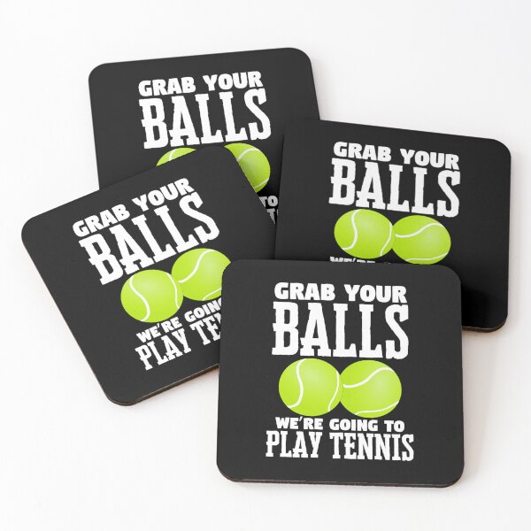 Item preview, Grab Your Balls - Humorous Tennis Court Design designed and sold by miaa-artistshop.