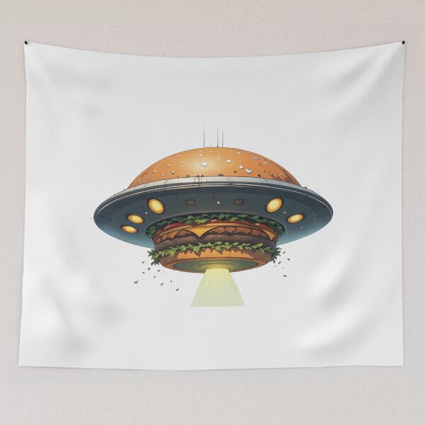 Item preview, UFO burger – The ultimate flying plate designed and sold by latelierdechris.