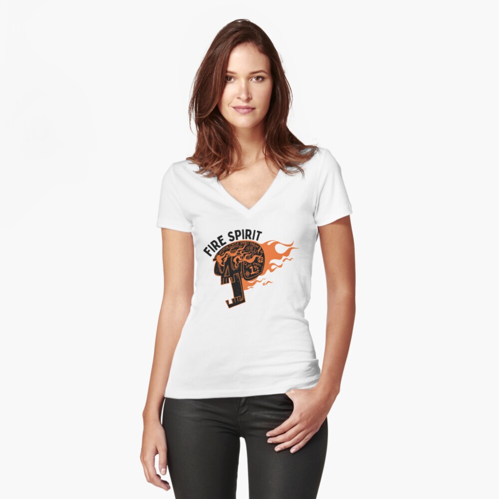 Item preview, Fitted V-Neck T-Shirt designed and sold by 038GemeralStore.